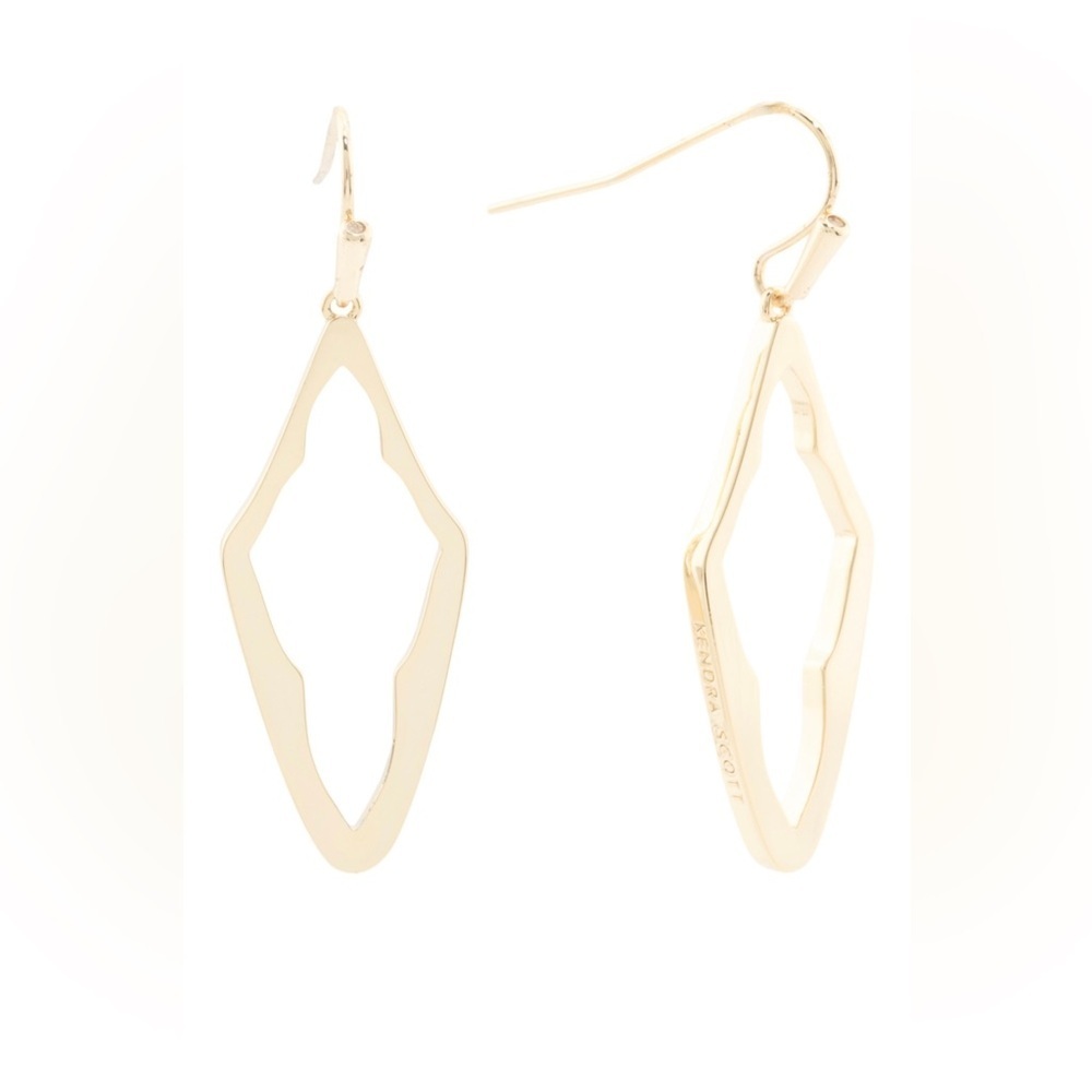 NWT Kendra Scott Gold Eloganted Hoop